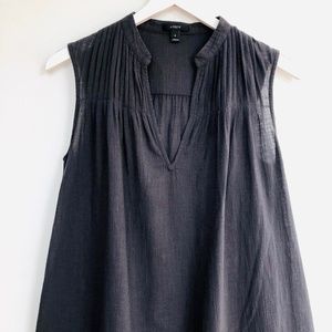 J. Crew Sleeveless Charcoal Gray Top